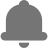 Grey bell icon